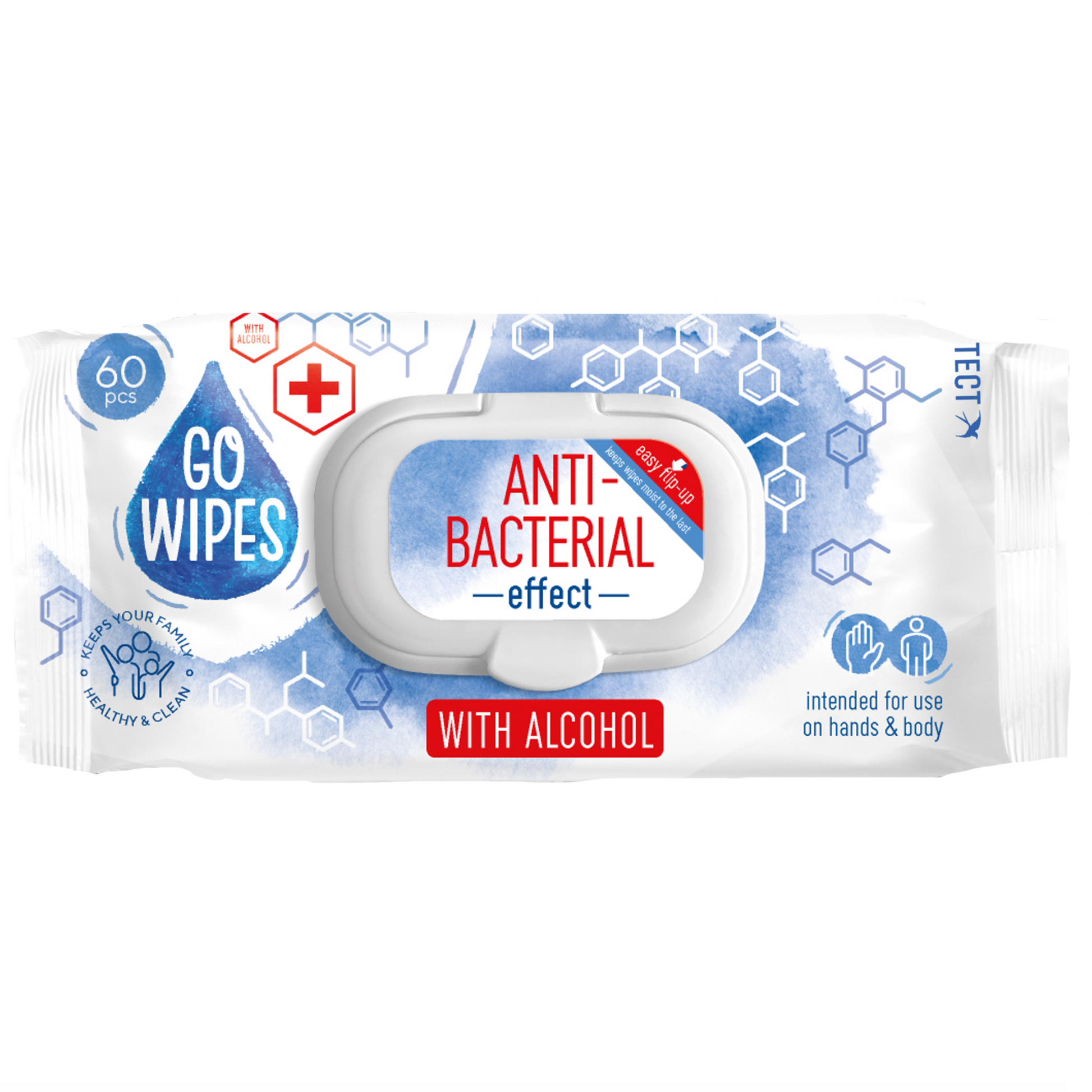 Antibakterielle Reinigungstücher 60pc